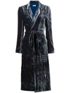 Ailanto Creased-effect Coat - Blue