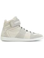 Maison Margiela Paneled Hi-top Sneakers - Nude & Neutrals