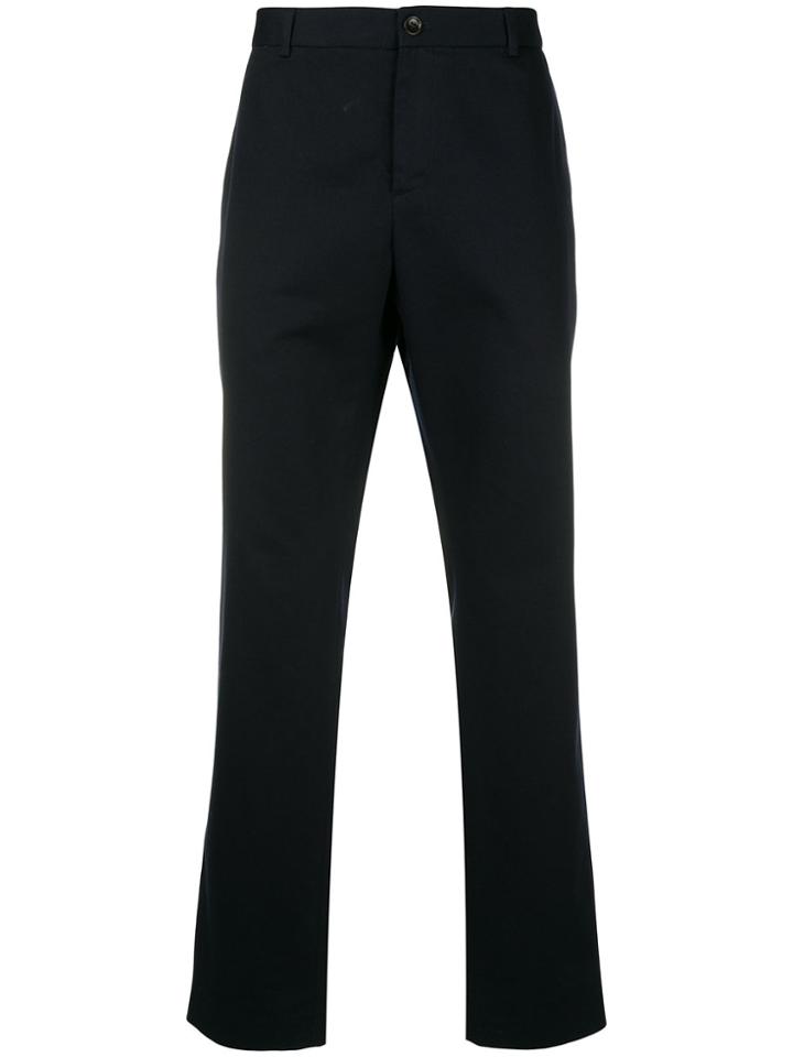 Gucci Twill Straight-leg Trousers - Blue