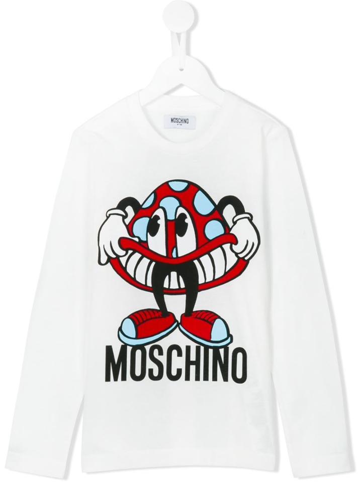 Moschino Kids Graphic Print Top, Boy's, Size: 8 Yrs, White