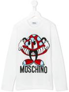 Moschino Kids Graphic Print Top, Boy's, Size: 8 Yrs, White