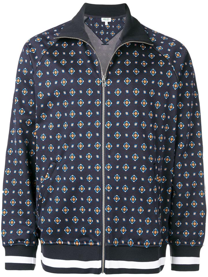 Kenzo Printed Bomber Jacket - Blue