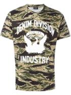 Diesel Camouflage Print T-shirt, Men's, Size: Xxl, Green, Cotton