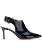 Gianvito Rossi Varnished Pointed Pumps - Black