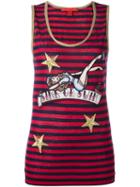 Hilfiger Collection 'sink Or Swim' Vest, Women's, Size: Large, Blue, Cotton/polyamide/polyester