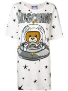 Moschino Bear T-shirt Dress - White