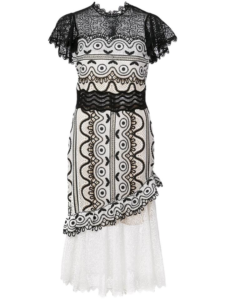 Sea Lace Cocktail Dress - Black