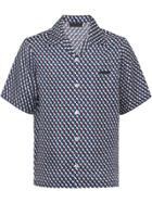 Prada Printed Button Shirt - Blue