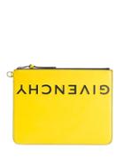 Givenchy Logo Embossed Clutch - Yellow