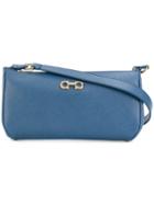 Salvatore Ferragamo - Gancio Shoulder Bag - Women - Leather - One Size, Blue, Leather