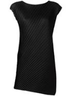 Pleats Please By Issey Miyake - Pleated Tank Top - Women - Polyester - 1, Black, Polyester