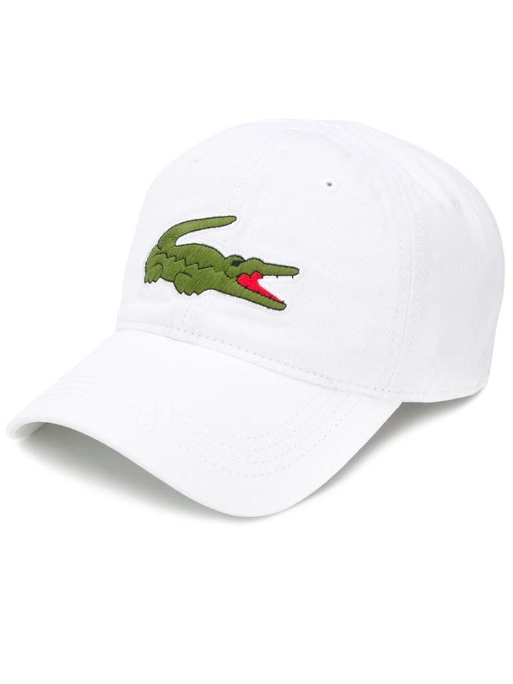 Lacoste Geometric Print Baseball Cap - White