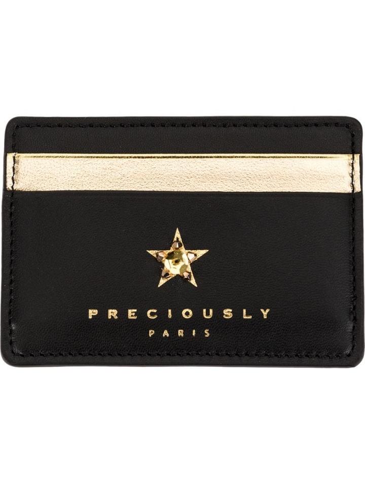 Preciously Star Embellished Cardholder - Black