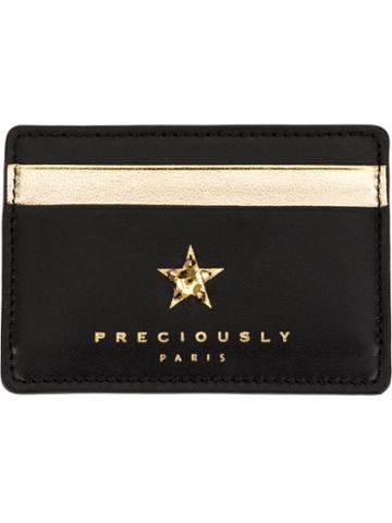 Preciously Star Embellished Cardholder - Black