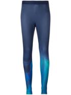 Nike Patterned Leggings, Women's, Size: Xs, Blue, Polyester/spandex/elastane