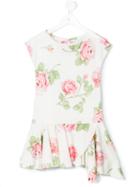 Monnalisa - Rose (pink) Print Tunic Top - Kids - Rayon/viscose - 6 Yrs
