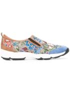 Ermanno Scervino Jacquard Slip-on Sneakers - Multicolour