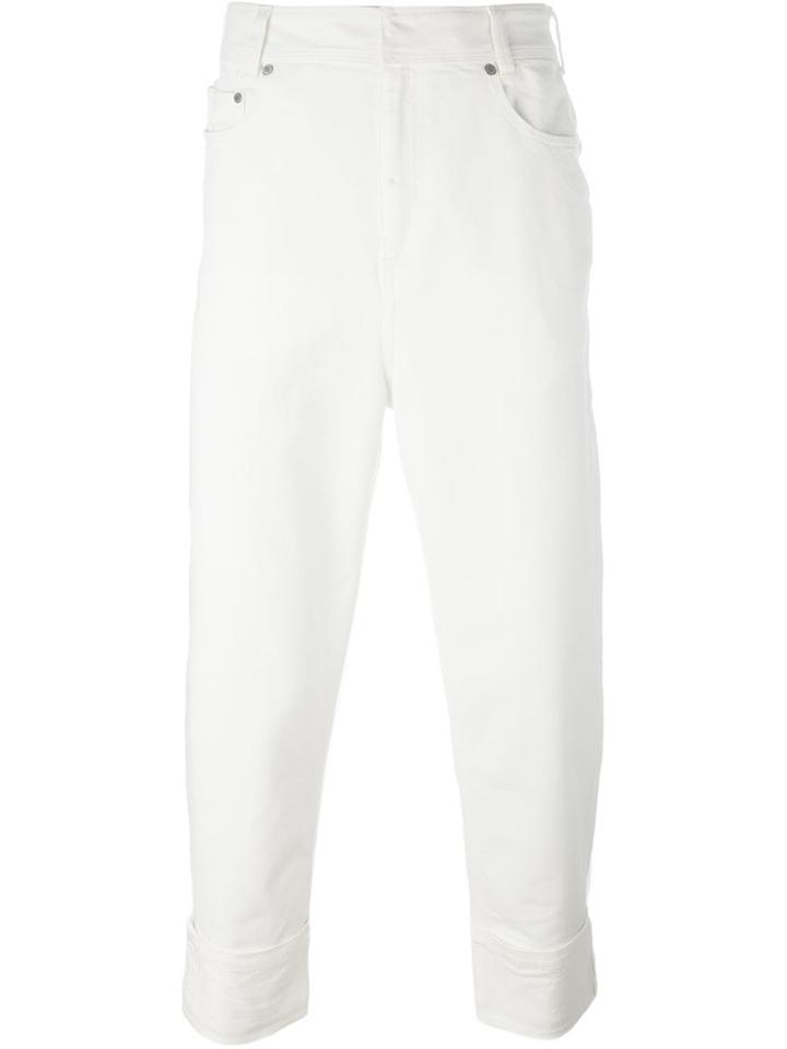 Neil Barrett Straight Leg Jeans, Men's, Size: 32, White, Cotton