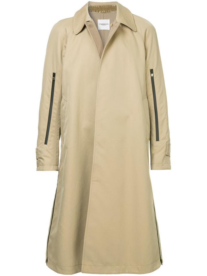 Takahiromiyashita The Soloist Zip-detail Trench Coat - Brown