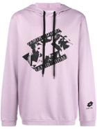 Damir Doma Front Printed Longsleeved Sweatshirt - Pink & Purple