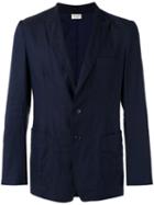 Dries Van Noten Single Breasted Formal Blazer, Men's, Size: 46, Blue, Cotton/linen/flax