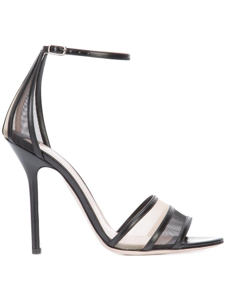 Aperlai Ankle Strap Sandals - Black