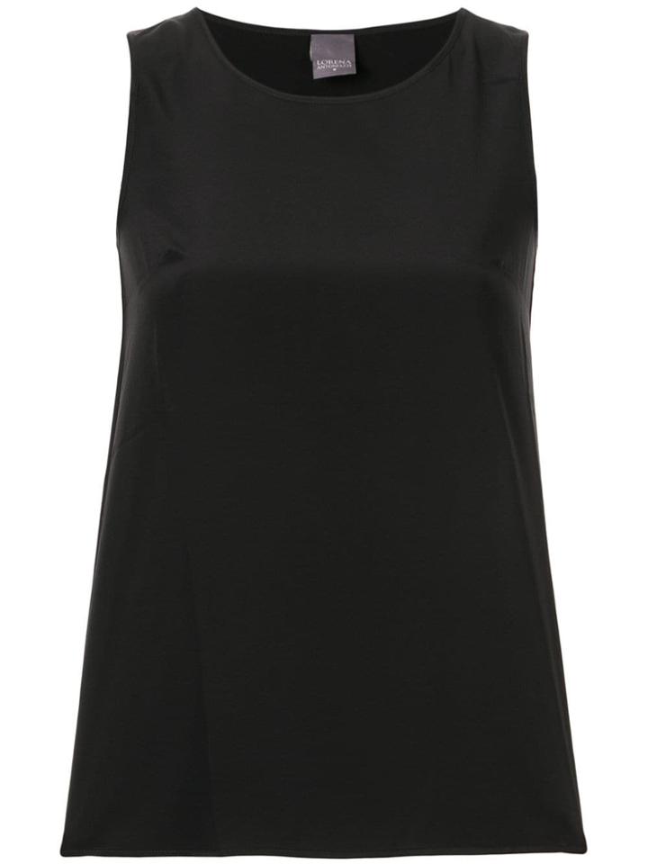 Lorena Antoniazzi Round Neck Tank Top - Black
