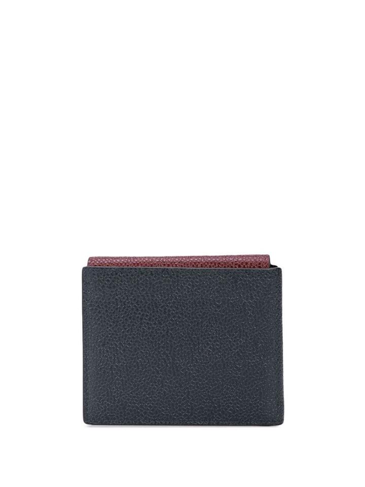 Thom Browne Front Flap Pocket Billfold Wallet - Red