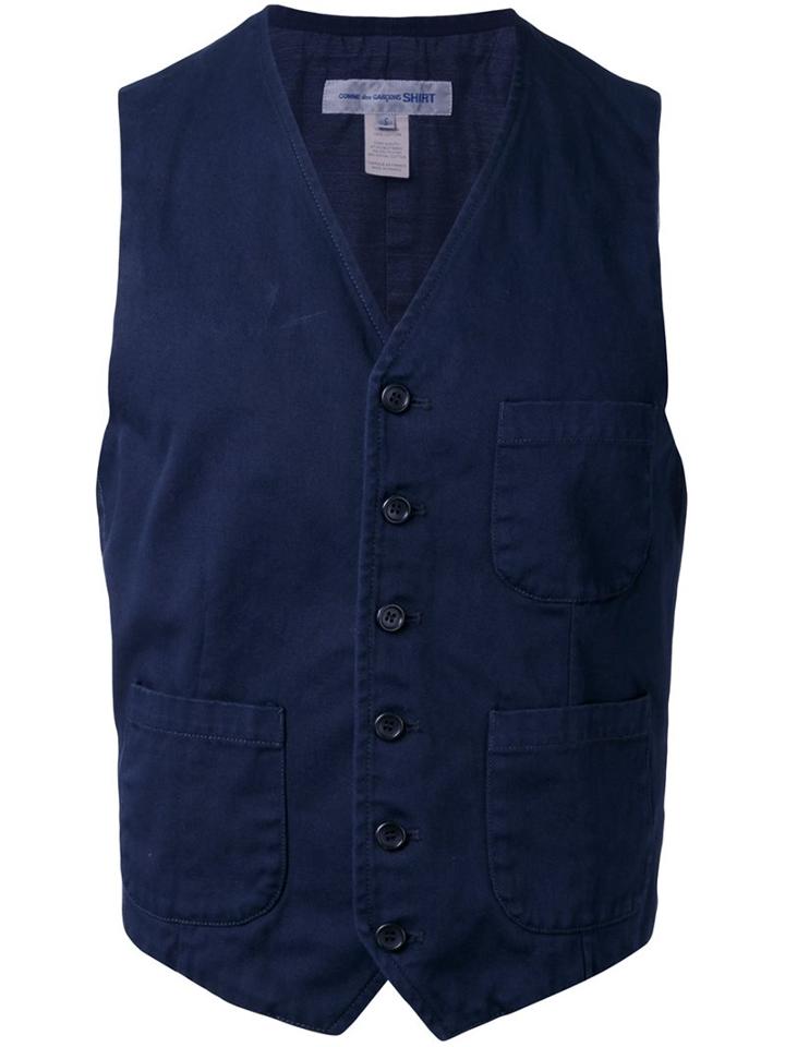 Comme Des Garçons Shirt Button Waistcoat