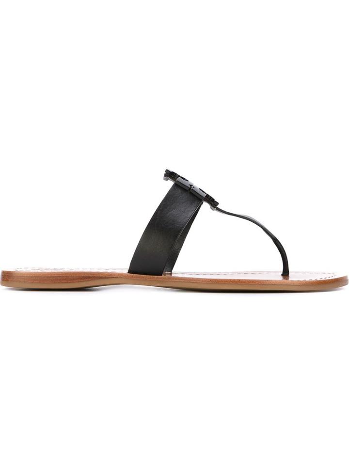 Tory Burch Moore Sandals, Women's, Size: 10, Black, Leather/rubber