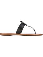 Tory Burch Moore Sandals, Women's, Size: 10, Black, Leather/rubber