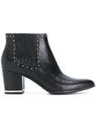 Michael Michael Kors Gemma Studded Ankle Boots - Black