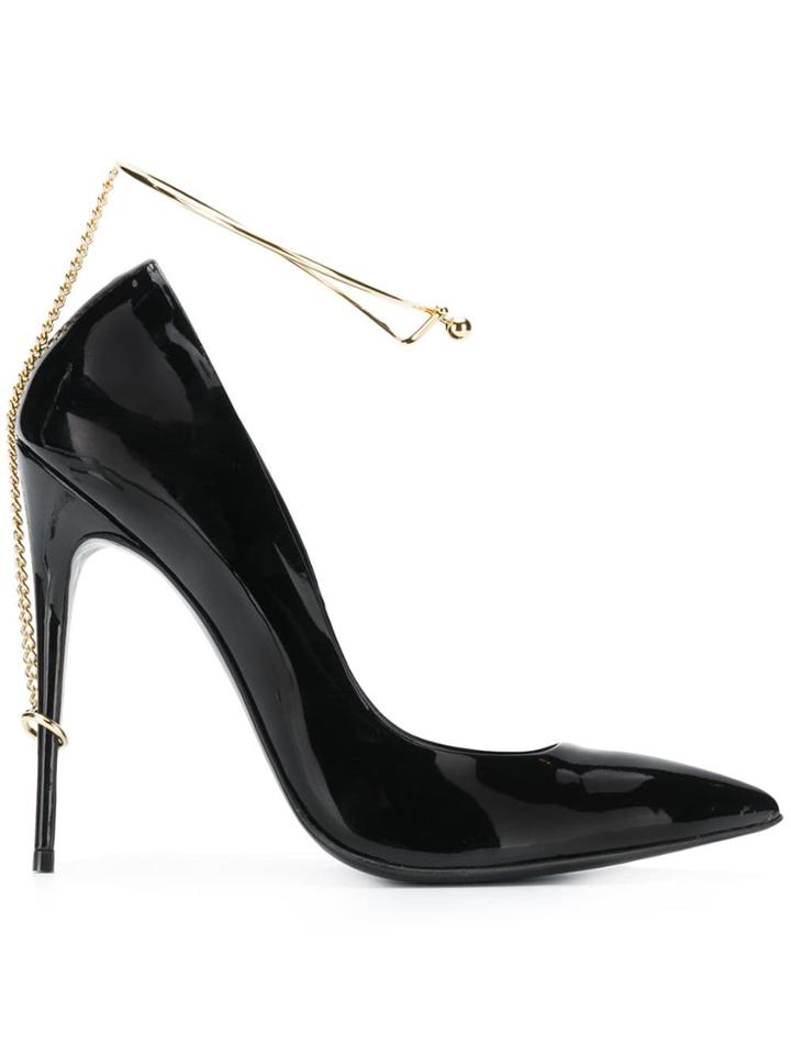 Maison Ernest Ankle Strap Pumps - Black