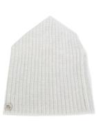 Lost & Found Ria Dunn - Plaque Detail Knitted Beanie - Men - Angora/wool - S, Nude/neutrals, Angora/wool