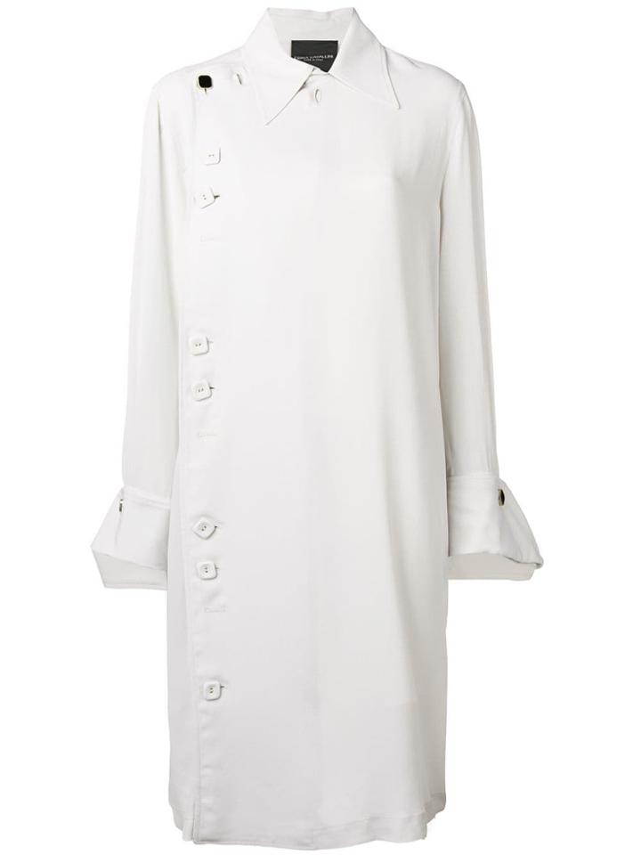 Erika Cavallini Asymmetric Shirt Dress - Neutrals