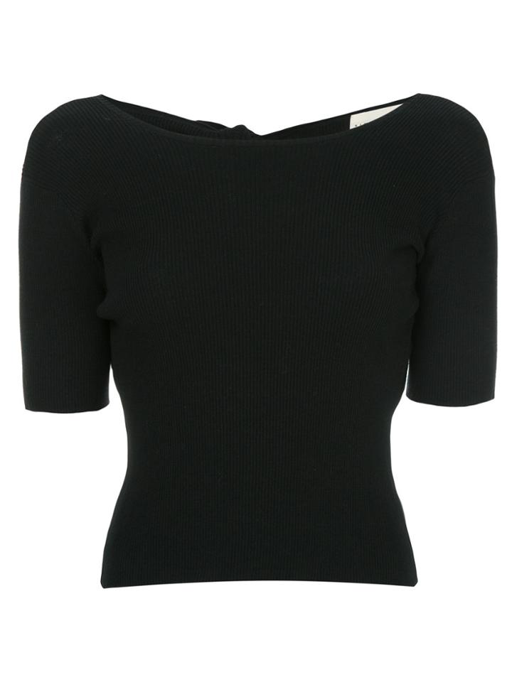 Simon Miller Open Back Tie Top - Black