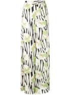 Jill Jill Stuart Printed Wide Leg Trousers - White