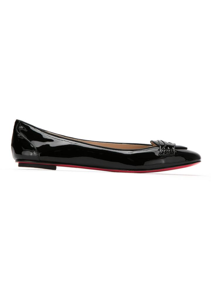 Zeferino Patent Leather Ballerinas - Black