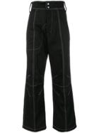 Vejas Cropped Darted Denim Jeans - Blue