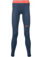 Nike Perforated Leggings - Blue
