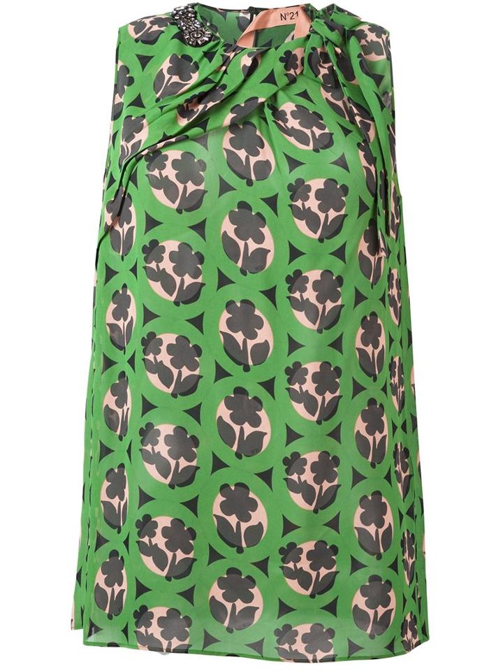 No21 Flower Print Blouse