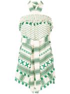 Dodo Bar Or Draped Skirt Halterneck Dress - Green