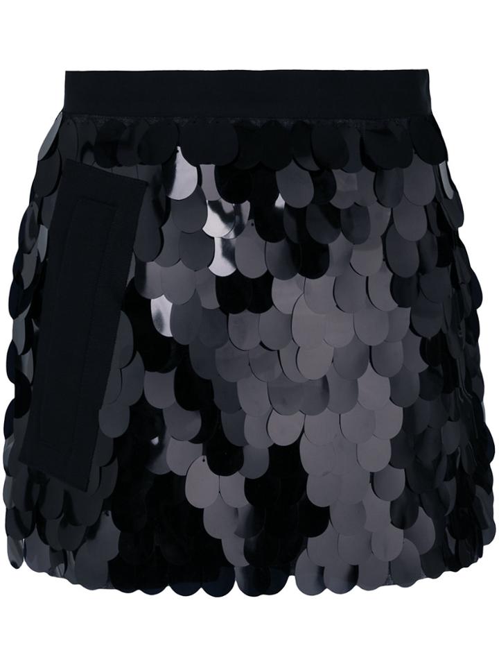 Talbot Runhof Sequinned Shorts - Black