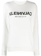 Calvin Klein Logo Sweater - White