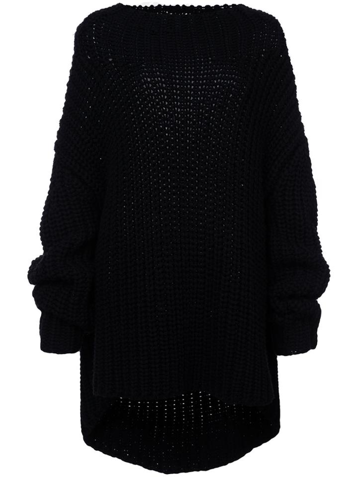 Oscar De La Renta Textured-knit Sweater - Black