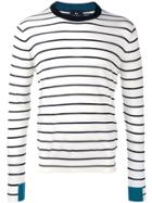 Ps Paul Smith Striped Pullover - White