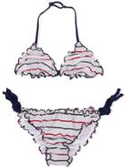 Mc2 Saint Barth Kids Teen Ruffle-trim Bikini - Grey
