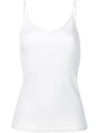 H Beauty & Youth. Spaghetti Straps Blouse, Women's, White, Cotton/lyocell