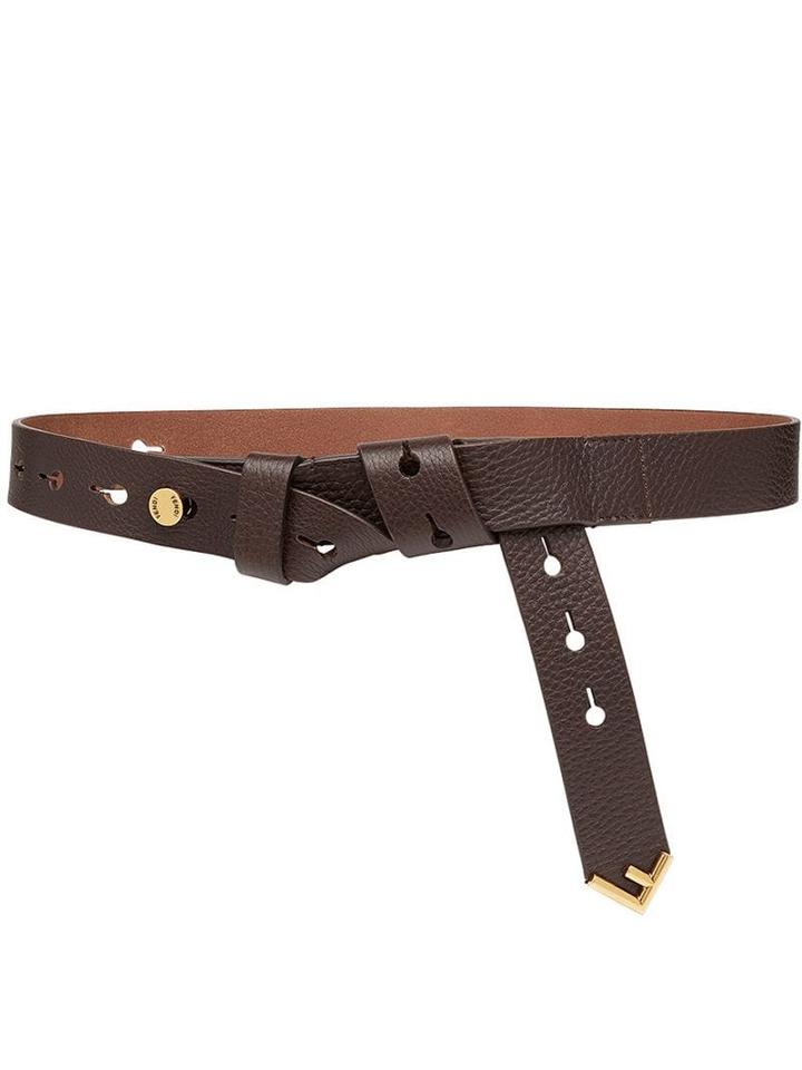 Fendi Wrap Skinny Belt - Brown