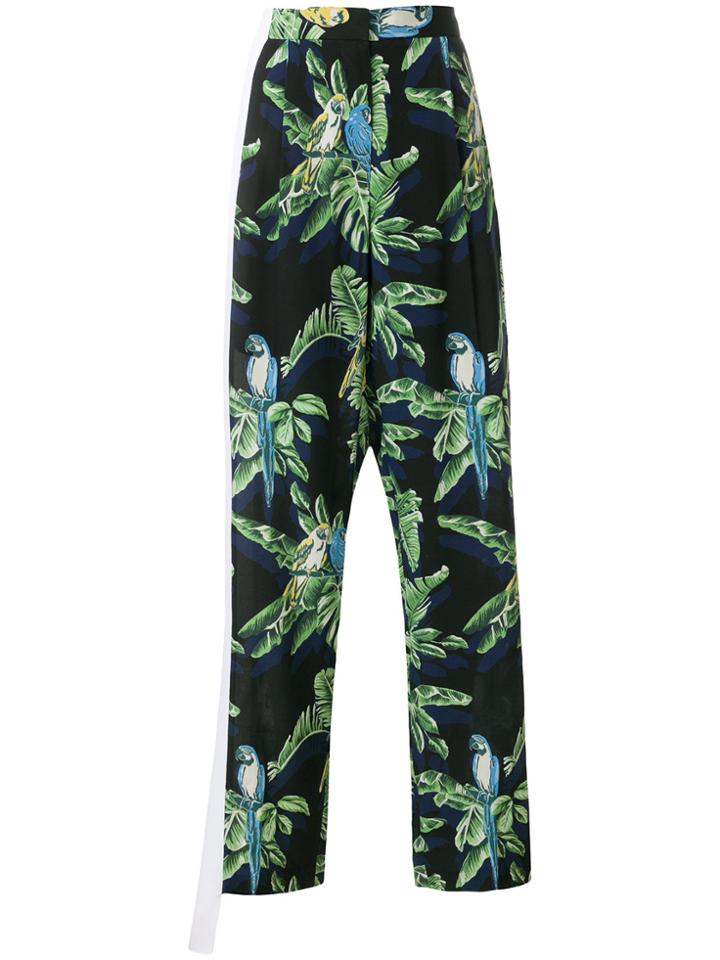 Stella Mccartney Halle Paradise Print Trousers - Black